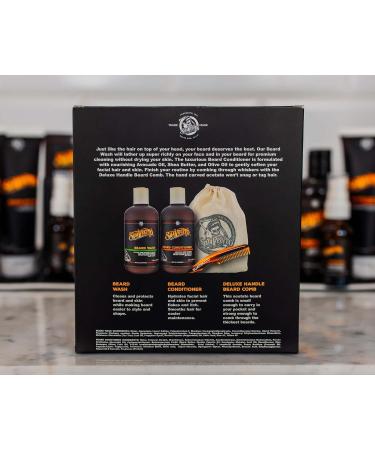 Suavecito Beard Wash Kit for Men | Avocado & Shea Butter Cleansing | Nourishing Wash Conditioner Comb Travel Bag - Buy Online on GoSupps.com