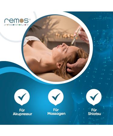 REMOS Acupressure & Meridian Pen - Brass 10cm | Precision Support for Wellness - Buy Online on GoSupps.com