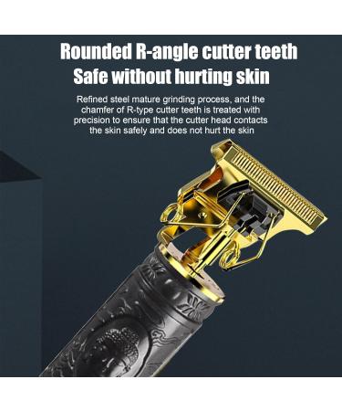 Hair Clippers - Men Professional Beard Trimmer with 4 Combs | Electric Cordless Rechargeable Hair Trimmer with LCD Screen | Zero Gapped T-bladee Shavers | Haircut Beard Trimmer & Grooming Kit for Men Black - Buy Online on GoSupps.com