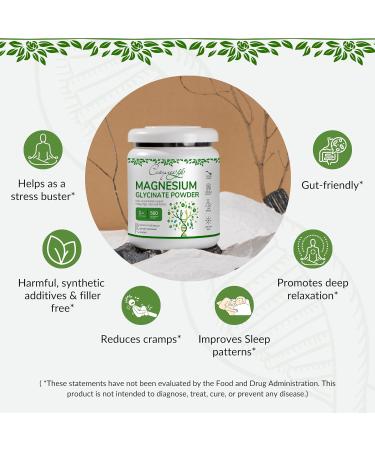 Ultimate Calming Magnesium Glycinate Powder Supplement - 17.6oz (500g) by Cosynee - Buy Online on GoSupps.com
