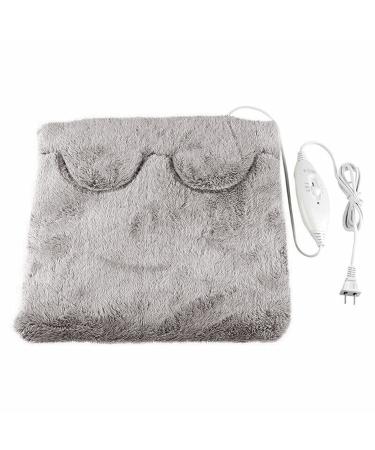 Cozy Electric Warmer Foot Slippers Warm Heated Sofa Cushion 38x38cm / 14.9x14.9.inch (Coffee) Coffee