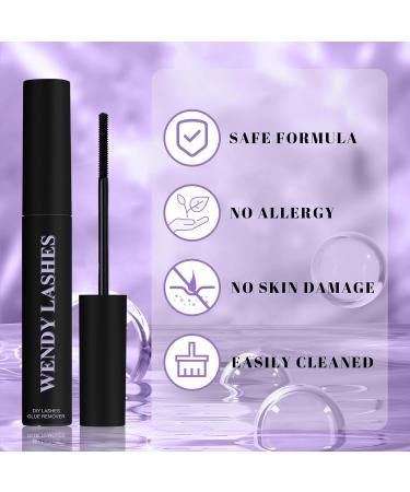 WENDY LASHES Lash Remover for Cluster & Individual Lashes | Gentle Low-Irritating DIY Eyelash Extension Solution (5ml) - Shop Internationally - Buy Online on GoSupps.com