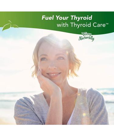 Terry Naturally Thyroid Care - 120 Capsules - Thyroid Support Supplement for Energy & Metabolism - Lustrous Hair - Non-GMO, Gluten-Free, Kosher - Buy Online on GoSupps.com