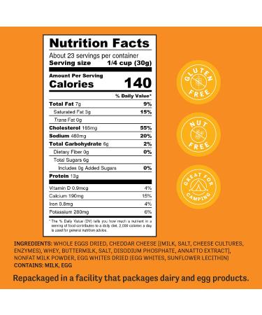 JudeeÃ¢â¬â¢s Cheesy Scrambled Egg Whites Mix - 11 oz | High-Protein  Gluten-Free Breakfast Mix - Buy Online on GoSupps.com