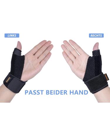 THX4Copper Reversible Thumb Rail & Wrist Bandage | Support for Weak Thumbs | S/M Black - Perfect for Daily Activities - Buy Online on GoSupps.com