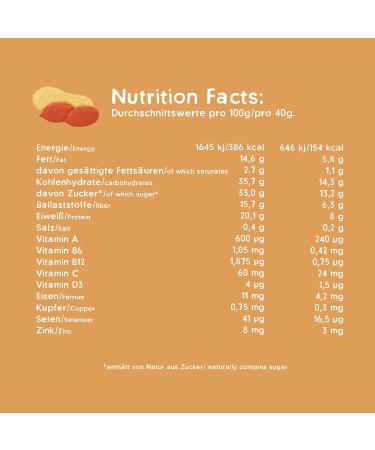 Zebra Bar Pro Peanut - Vegan Protein Bar | No Added Sugar | Gluten & Lactose Free | 15 x 40g | Bacterial Culture - Buy Online on GoSupps.com