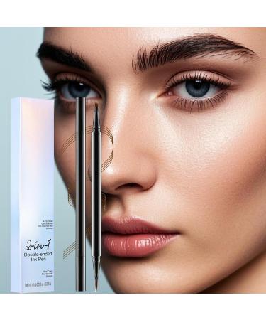 Bexdug Eyebrow Fountain Pen 2in1 Eyebrow Filling Pencil with 4 Tips Makeup Accessories Personal Care Supplies for Daily Travel Work Business - Buy Online on GoSupps.com