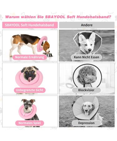 Buy Sbayool Rescue House Cats & Adjustable Dog Neck Collar | Soft Comfortable Leakage Protection | Post-Operative Wound Care - Pink (M: 23cm-26cm) - Buy Online on GoSupps.com