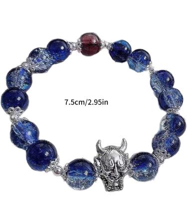 OralGos Glass Bead Hand Chain Game Bracelet - Genshin Xiao Cosplay Unisex Bangle Decoration & Stylish Gift - Buy Online on GoSupps.com