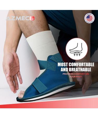 Azmec Economy Super Cast Shoes - Postoperative Cast Boot for Fracture Feet - X-Large Size 12 1/4 L x 5 1/2 W - Ankle Joint Support - Buy Online on GoSupps.com