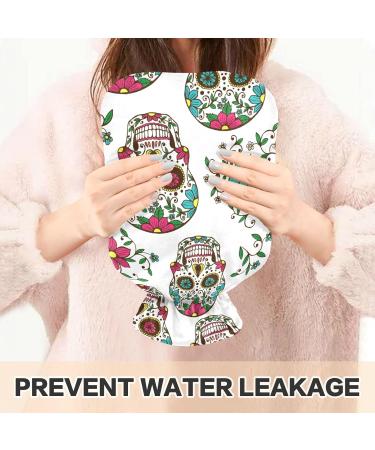 Buy Dead Day Sugar Skull Hot Water Bottle 1L | BPA Free Cover for Pain Relief & Cramps - International Shipping - Buy Online on GoSupps.com