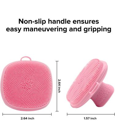 Silicone Facial Cleansing Brush for Women - Gentle Face Scrubber for Exfoliation and Massage - Buy Online on GoSupps.com