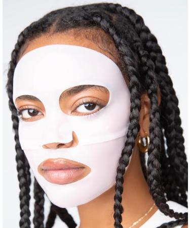 LOOPS Double Take Glow Hydrogel Face Mask - Soothes Skin Refines Pores Brightens Complexion - 5 Pack - Perfect for All Skin Types - International Shipping Available - Buy Online on GoSupps.com
