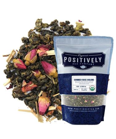 Organic Positively Tea Company, Summer Rose Oolong Tea, Loose Leaf, 16 Ounce Summer Rose 1 Pound (Pack of 1)