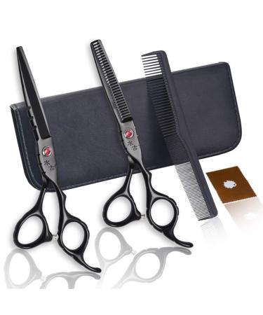 Hair Scissors Hair Scissors Kit Hair Scissors Hair Cutting Professional Kit for Barber Stylist 6 inch with Comb Hair Cutting Kit