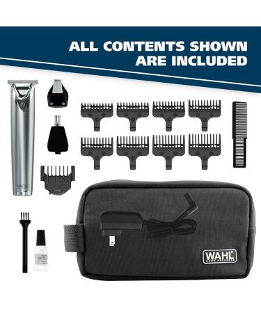 Wahl Stainless Steel Lithium-Ion Cordless Beard Trimmer for Men - Model 9818A - Buy Online on GoSupps.com