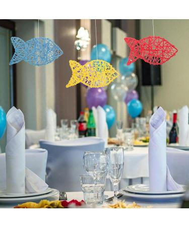 Alipis 4-Piece Colorful Rattan Fish Balls - 18cm Decorative Woven Balls for Birds & DIY Projects | International Shipping - Buy Online on GoSupps.com