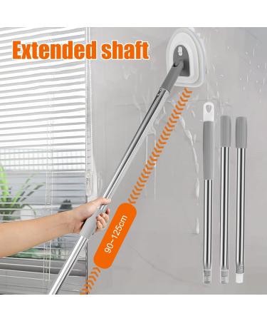 Shower Cleaning Brush with Long Handle 180 Rotatable Tile Tub Shower Scrubber with 5 Replaceable Pads Adjustable Long Handled Scrub Brush for Cleaning Shower Bathroom Cleaner Brush - Buy Online on GoSupps.com