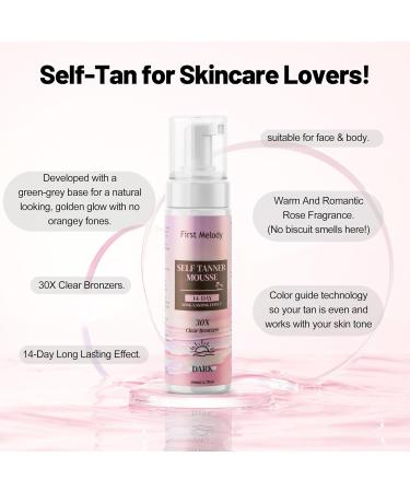 Self Tanner Mousse - Medium to Dark Sunless Tanner Foam | Natural Gradual Tanning Solution - Buy Online on GoSupps.com