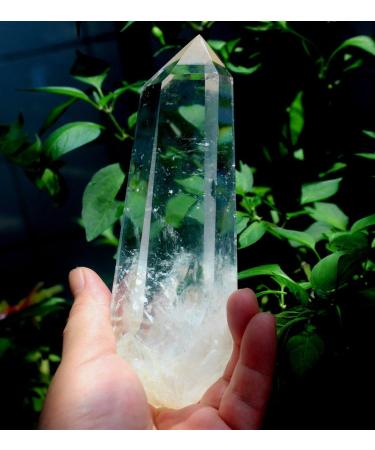 Natural Crystal Rough 300-400g Large Clear Lemurian Seed Quartz Natural Point Cluster Crystal Rough