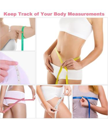 6 Pack Soft Body Tape Measure - Double Scale Small Fabric Sewing Tailor Cloth Waist Pink Measuring Tape for Body Measurements & Weight Loss - 150cm/60inch - Buy Online on GoSupps.com