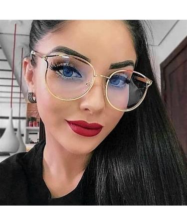 Shop Trendy Space CAT Women's Protective Reading Glasses - Cat Eye Metal Frame in Pink & Gold Pink (+2.0 & 1 Size) - Buy Online on GoSupps.com