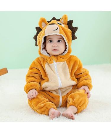 COOKY.D Unisex Hedgehog Winter Hooded Romper Jumpsuit - 6-12 Months - Buy Online on GoSupps.com