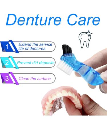 Keedolla Denture Box Case Orthodontic Dental Retainer False Teeth Holder with Strainer Basket False Teeth Cleaning Container Retainer Cleaning Box Travel - Black and Purple Black & Purple - Buy Online on GoSupps.com