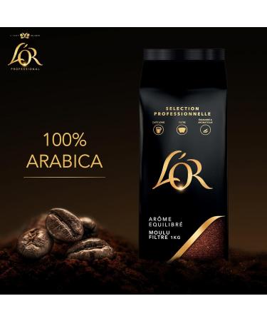 L'OR Professional Balanced Ground Coffee 1Kg Intensity 5 100% Arabica - Buy Online on GoSupps.com