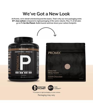 Promix Grass-Fed Chocolate Whey Protein Isolate Powder - 5lb Bulk Pack of 2 | All Natural, Gluten-Free, Keto-Friendly | Ideal for Post-Workout Shakes, Smoothies, Baking & Cooking - Buy Online on GoSupps.com