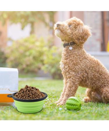 Portable Silicone Dog Bowls - Aoliandatong Foldable Travel Bowls with Lid & Hook - 2 Pack (450ml) - Ideal for Camping Trips & Walks - Buy Online on GoSupps.com