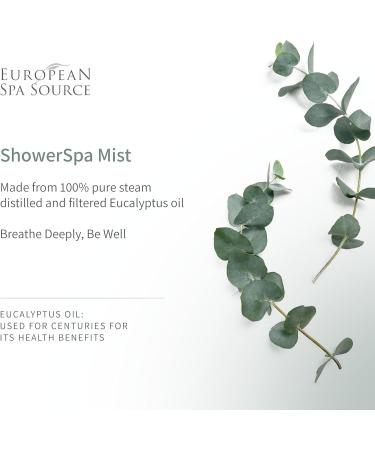 European Spa Source ShowerSpa Mist Spray Bundle (Classic Eucalyptus & Woodsmoke + Leather) for Aromatherapy at Home Spa Experience Sinus Congestion Relief and Tension Relief 4 fl oz. (Each) - Buy Online on GoSupps.com