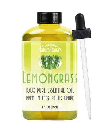 Best Lemongrass Essential Oil (4oz Bulk Lemongrass Oil) Aromatherapy Lemongrass Essential Oil for Diffuser, Soap, Bath Bombs, Candles, and More!.