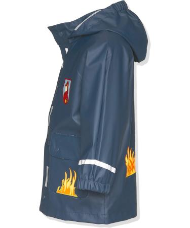 Playshoes Unisex Kid's Fire Department Raincoat - Size 98 | Windproof & Waterproof Rainwear - Buy Online on GoSupps.com