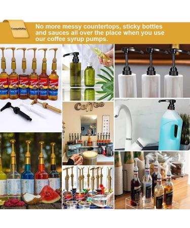 6 Pack Syrup Pump Coffee Syrup Pump Fits Most 25.4 Oz/750ml Bottles Compatible with Torani DaVinci Matteo's Jordans Skinny Syrups Bottles Ideal for Home and Coffee Bar No Dripping - Buy Online on GoSupps.com