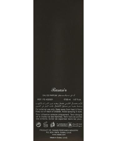 RASASI Fattan Pour Homme for Men Eau de Parfum Spray 1.7 Ounce Woody and Earthy - Buy Online on GoSupps.com