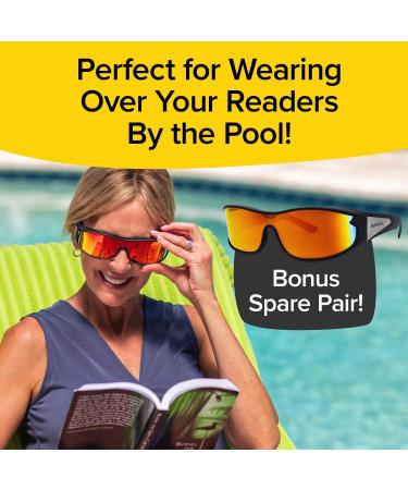 BattleVision HD Polarized Sunglasses- Fits Over Prescription Glasses | Anti-Glare, UV Protection | As Seen On TV - Buy Online on GoSupps.com