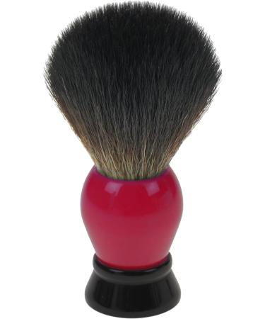 Shaving Brush Holder - Black Plastic with Red/Black Synthetic Hair Brush | International Shipping Available - Buy Online on GoSupps.com