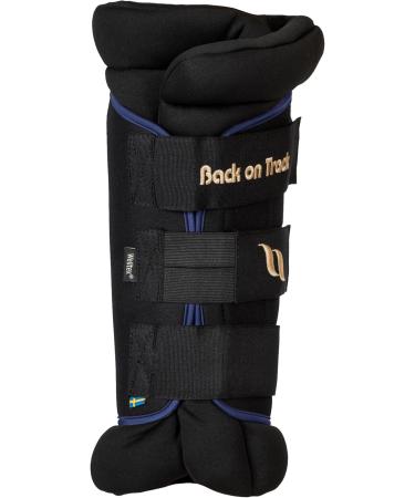 Back on Track Royal Ankle Guard Deluxe Supportive Ankle Brace in Black & Blue (S Size) - Buy Online on GoSupps.com