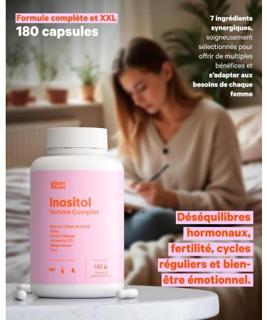 Myo- and D-Chiro-INOSITOL Complex Women's Health with VITEX (Agnocasto) Folic Acid Vitamin D3 Magnesium and Zinc | PCOS Support Hormone Balance & Fertility | 180 Capsules - Buy Online on GoSupps.com
