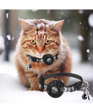 Waterproof Airtag Cat Collar - Reflective Adjustable Neck Band for Kittens & Puppies | Safety Lock | Compatible with Apple Airtag (20-33 cm) - Buy Online on GoSupps.com