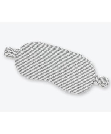 Knitted Striped Ice Bag Eye Mask for Men and Women - Cold/Hot Compress, Shading, Sleep Aid - Black - Buy Online on GoSupps.com