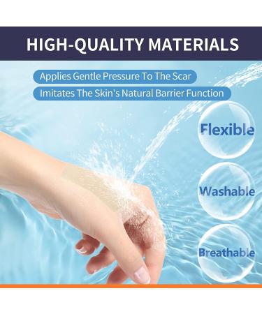 Silicone Scar Sheets 8 Pack - Scar Away Strips for Scars, Keloid, C-Section, Surgical - Reusable Scar Removal Gel Tape - 16 Week Supply - Tummy Tuck Post Surgery Supplies (5.9 x 1.57) - Buy Online on GoSupps.com
