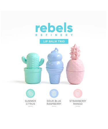 3-Pack Lip Balms by Rebels Refinery - Buy Online on GoSupps.com