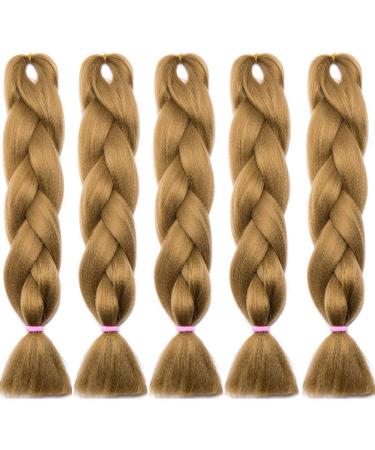 SEGO 5 Packs Crochet Braids - 24 Inch Afro Synthetic Hair in Honey Blonde | Durable & Stylish Hair Extensions - Buy Online on GoSupps.com
