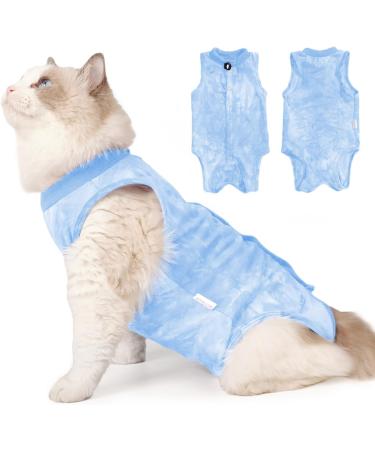 Shop Lianzimau Katzenbody - Post-Op Cat Body Suit | Medical Clothing for Cats | Anti-Losing Light Blue Suit - International Shipping - Buy Online on GoSupps.com