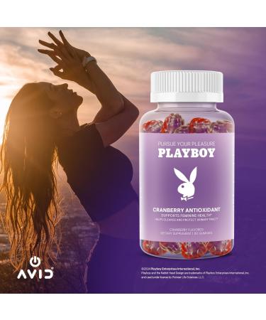 Playboy - Feminine Health Cranberry Antioxidant Gummies for Women (60 Count - Cranberry) Antioxidant Rich to Cleanse & Protect Urinary Tract Health Vaginal Odor and Ph Balance - Non GMO Vegan Gummy 60 Count (Pack of 1) - Buy Online on GoSupps.com