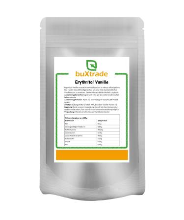 Erythritol Vanilla | Sweetener | Vanilla flavor | Buxtrade | Various quantities (250 g) 250 g (1 pack)