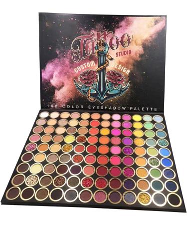 Amagogo 108 Colors Eyeshadow Palette Cosmetic warm mild Holiday Gift Pearlescent Waterproof for Beginners Professionals Daily Use Party - Buy Online on GoSupps.com