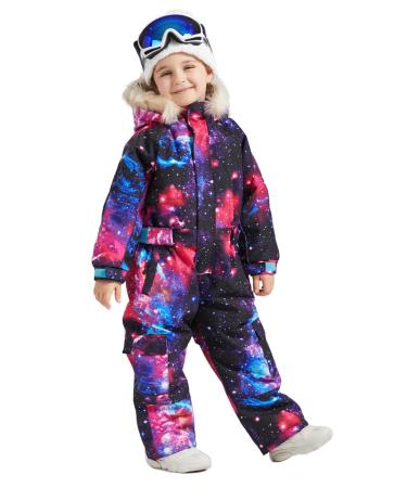Bluemagic Kid's Baby One Piece Snowsuits Overalls Ski Suits Jackets Coats Jumpsuits Winter Outdoor Waterproof Snowboarding 5T Star